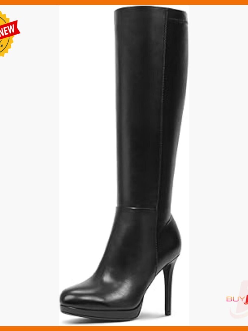 Platform Stiletto Knee High Boots Suede Pointed Toe Fall Winter